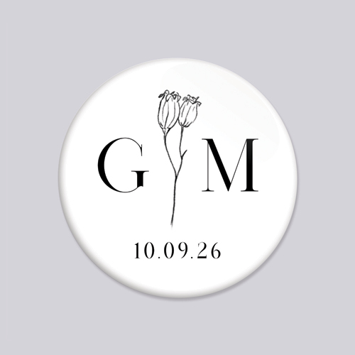 Badge de mariage Austin à personnaliser