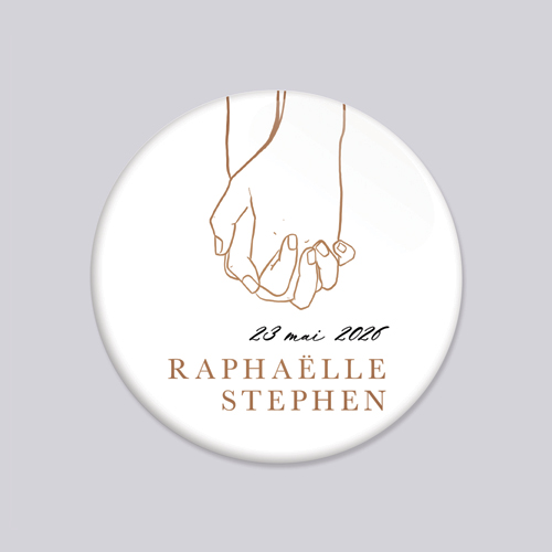 Badge de mariage Cody à personnaliser