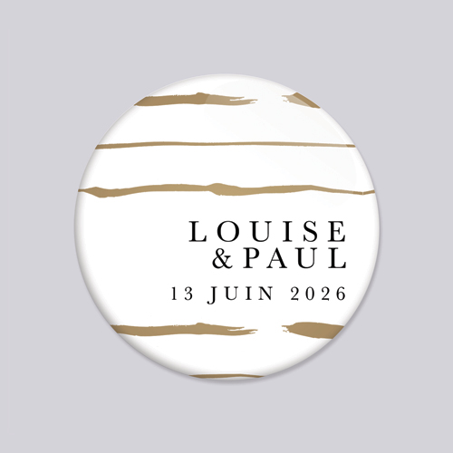 Badge de mariage Danneh à personnaliser