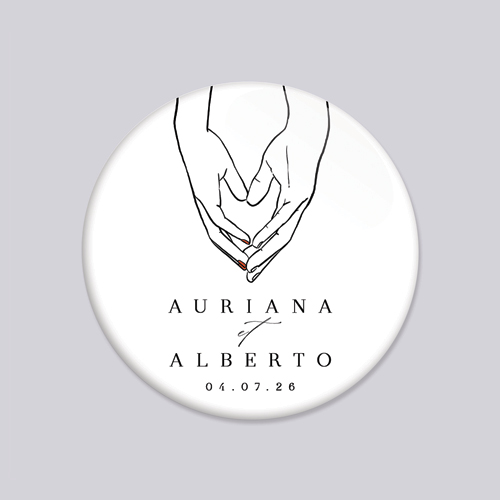 Badge de mariage Lola à personnaliser