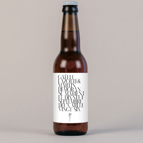 Bière de mariage Austin à personnaliser