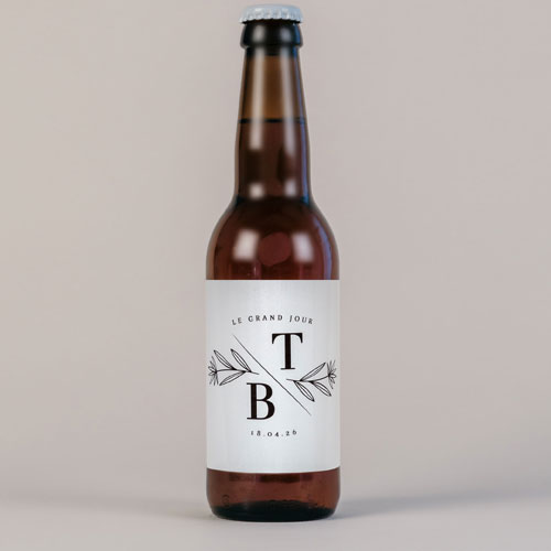 Bière de mariage Blason à personnaliser