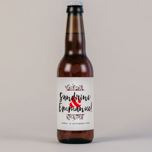 Bière de mariage Brindilles à personnaliser