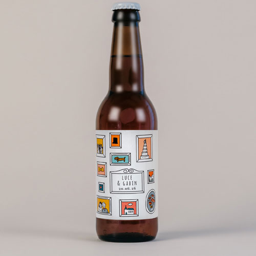 Bière de mariage Cadres à personnaliser
