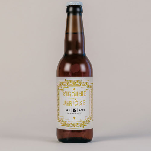 Bière de mariage Gatsby à personnaliser