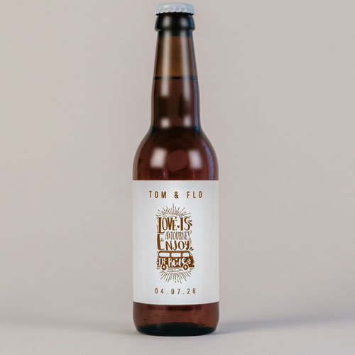Bière de mariage Journey à personnaliser