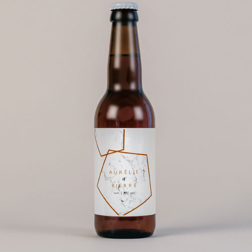 Bière de mariage Marbre à personnaliser