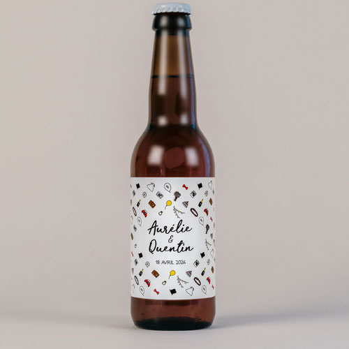 Bière de mariage Motifs à personnaliser