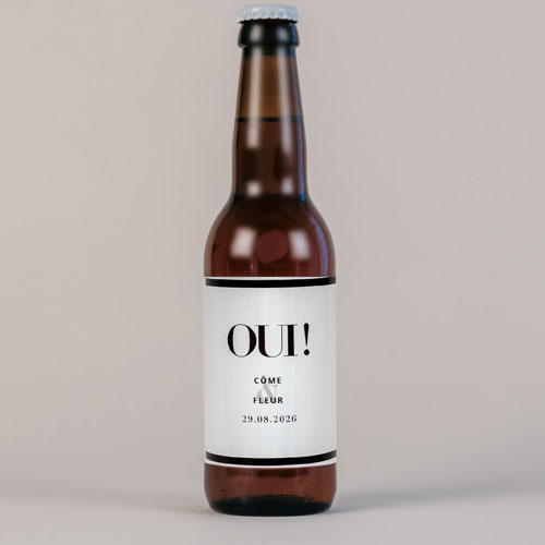 Bière de mariage Oui à personnaliser