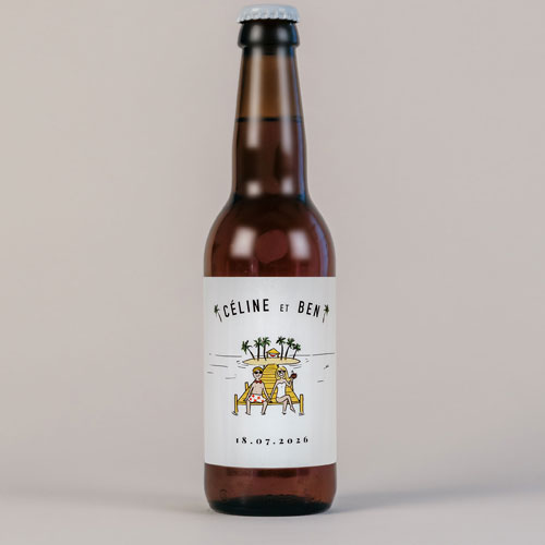 Bière de mariage Ponton à personnaliser