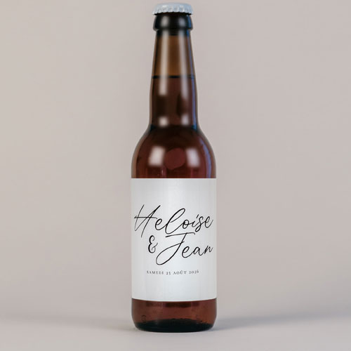 Bière de mariage Prénoms à personnaliser