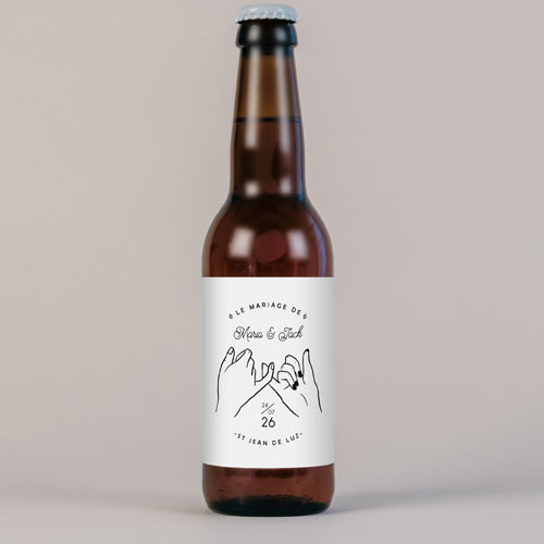 Bière de mariage Promesse à personnaliser