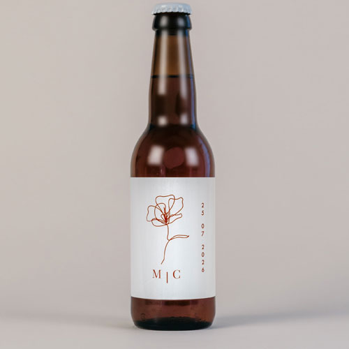 Bière de mariage Terracotta à personnaliser
