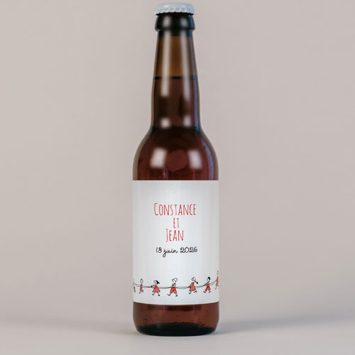 Bière de mariage Traîne de la mariée à personnaliser