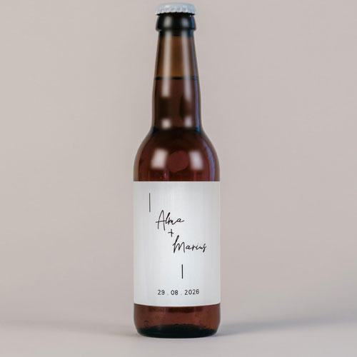 Bière de mariage Warp à personnaliser
