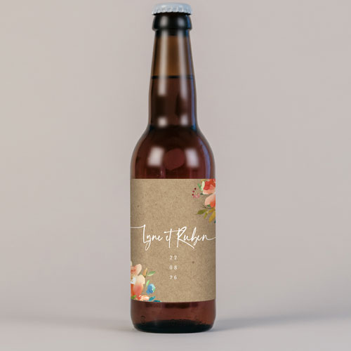 Bière de mariage Zinnia à personnaliser