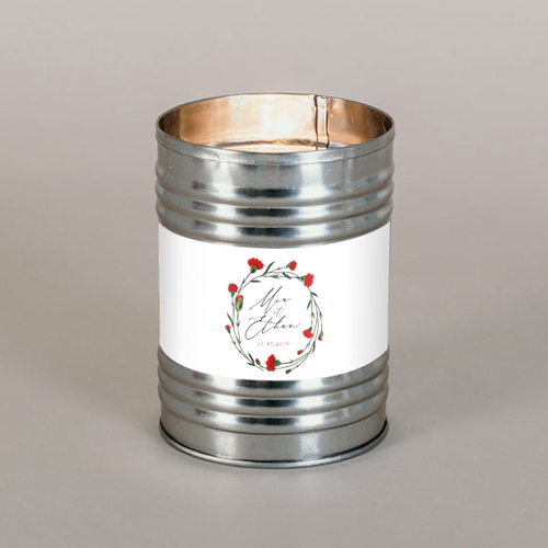 Bougie métal de mariage Dellus à personnaliser