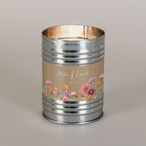 Bougie métal de mariage Stellaire à personnaliser