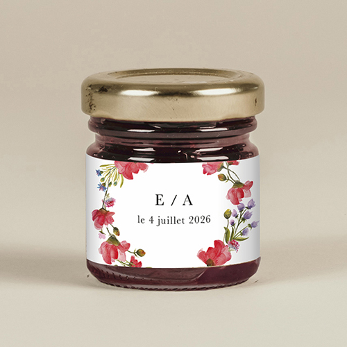 Confiture de mariage Alexandria à personnaliser
