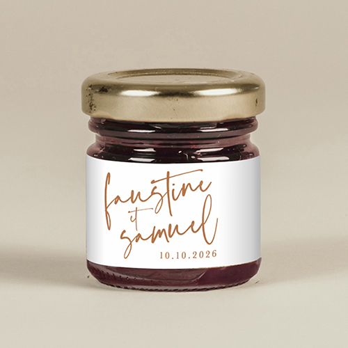 Confiture de mariage Annecy à personnaliser