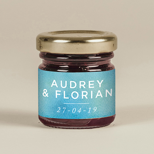 Confiture de mariage Aquatique à personnaliser