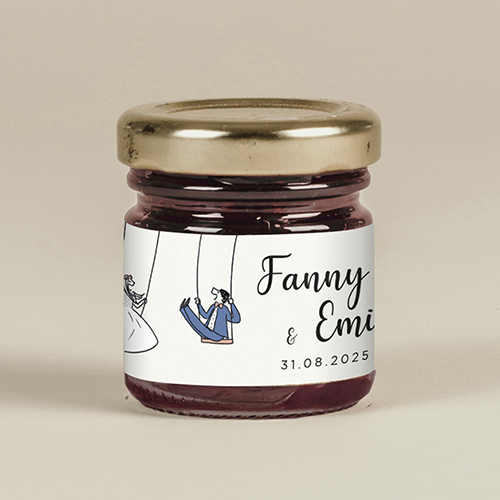 Confiture de mariage Balançoires à personnaliser