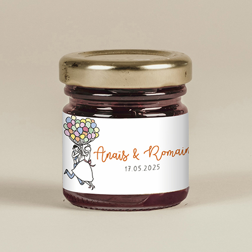 Confiture de mariage Ballons à personnaliser