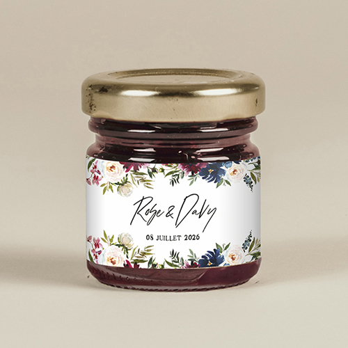 Confiture de mariage Belladone à personnaliser