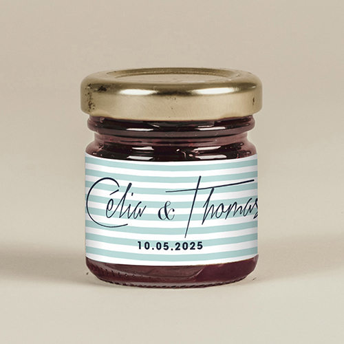Confiture de mariage Bord de mer à personnaliser
