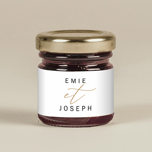 Confiture de mariage Brooklyn à personnaliser