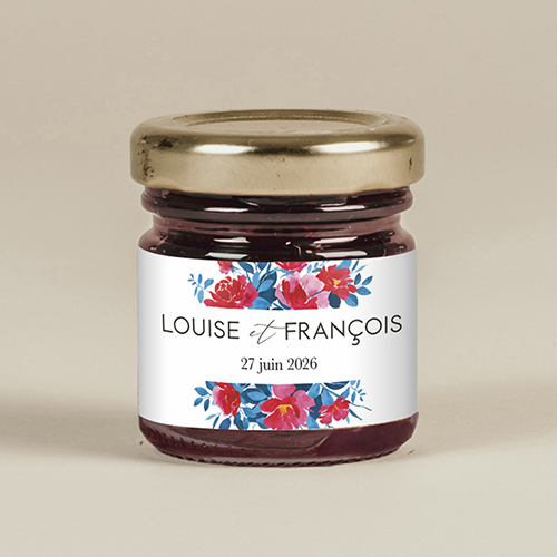 Confiture de mariage Charlotte à personnaliser