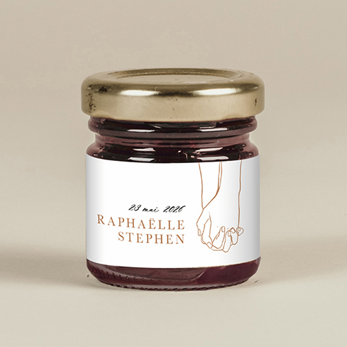 Confiture de mariage Cody à personnaliser