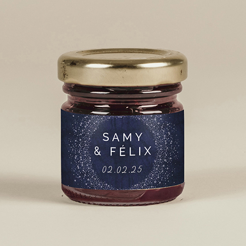 Confiture de mariage Constellation à personnaliser