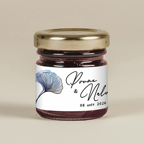 Confiture de mariage Coquelicot à personnaliser
