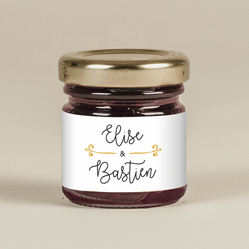 Confiture de mariage Flèche à personnaliser
