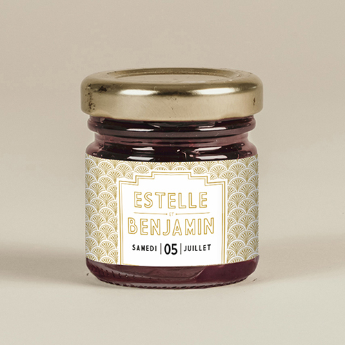 Confiture de mariage Gatsby à personnaliser