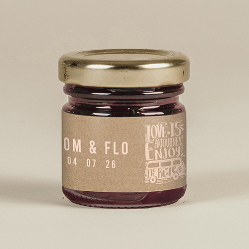 Confiture de mariage Journey à personnaliser