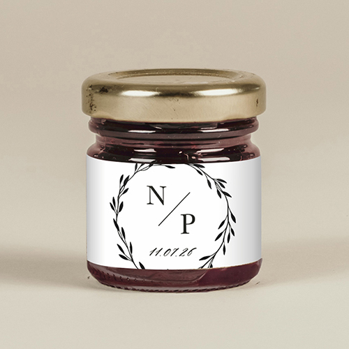 Confiture de mariage Livia à personnaliser