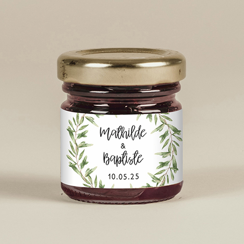 Confiture de mariage Natural à personnaliser