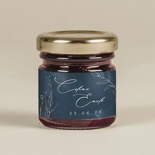 Confiture de mariage Navy à personnaliser