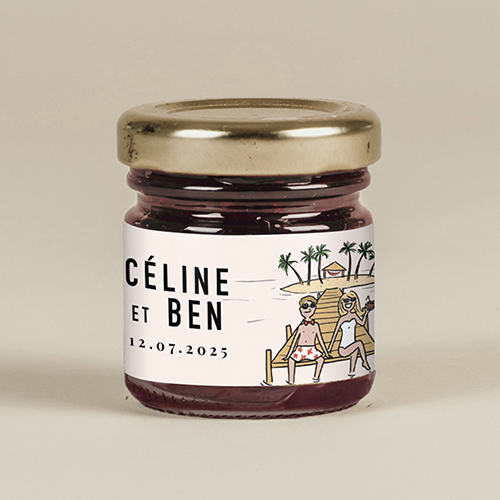 Confiture de mariage Ponton à personnaliser