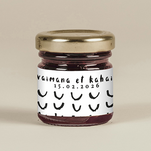 Confiture de mariage Post-scriptum à personnaliser