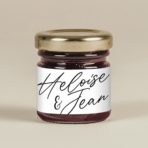 Confiture de mariage Prénoms à personnaliser