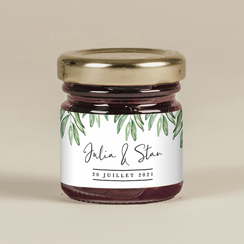Confiture de mariage Roma à personnaliser
