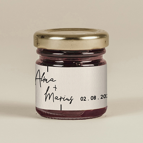 Confiture de mariage Warp à personnaliser