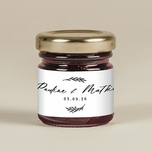 Confiture de mariage Wild à personnaliser
