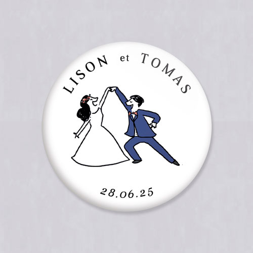 Décapsuleur de mariage Danseurs à personnaliser
