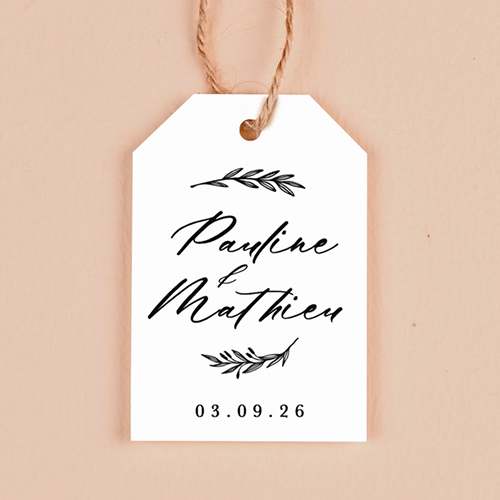 Étiquette rectangulaire de mariage Wild à personnaliser