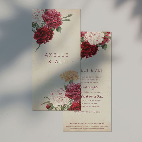 Faire-part de mariage Automne à personnaliser