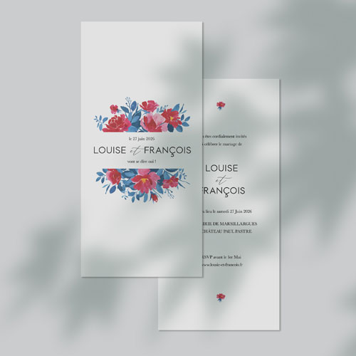 Faire-part de mariage Charlotte à personnaliser